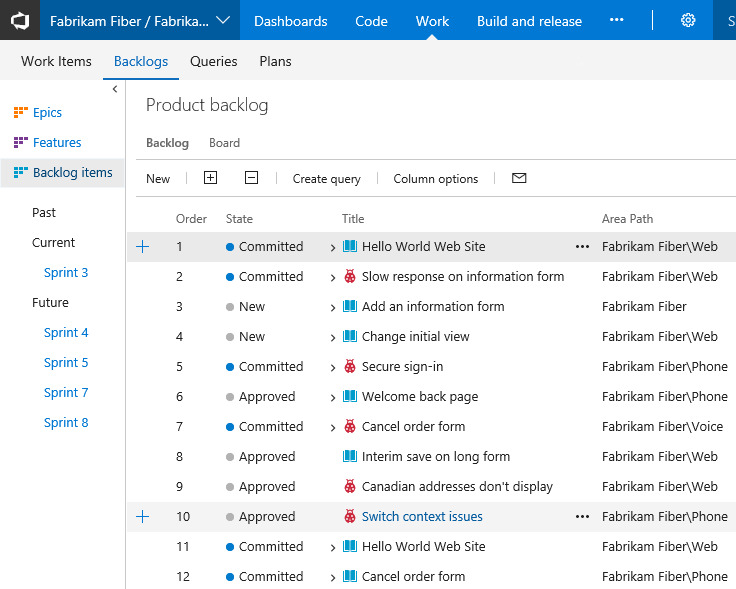 Azure Boards area path