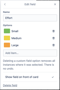 Trello Custom Fields example