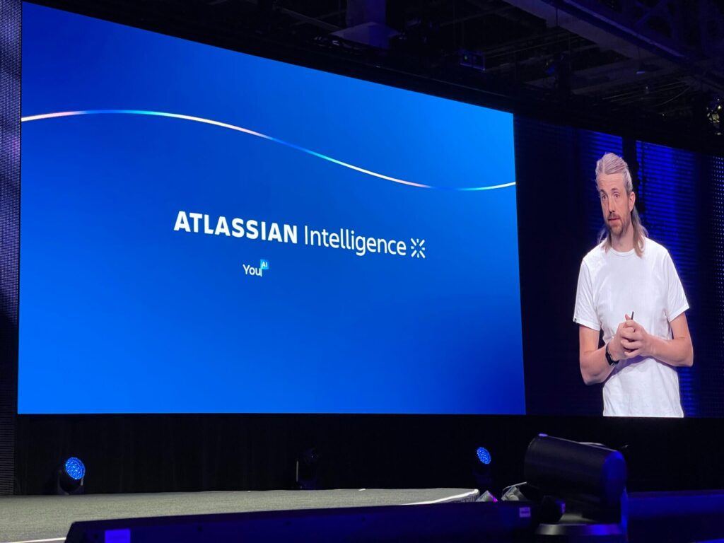 Atlassian Intelligence announcement at Team '23 by Automation Consultants