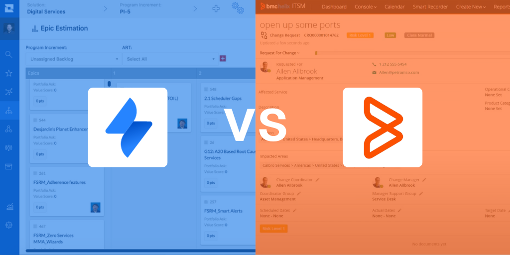 Jira Service Management vs BMC Helix ITSM