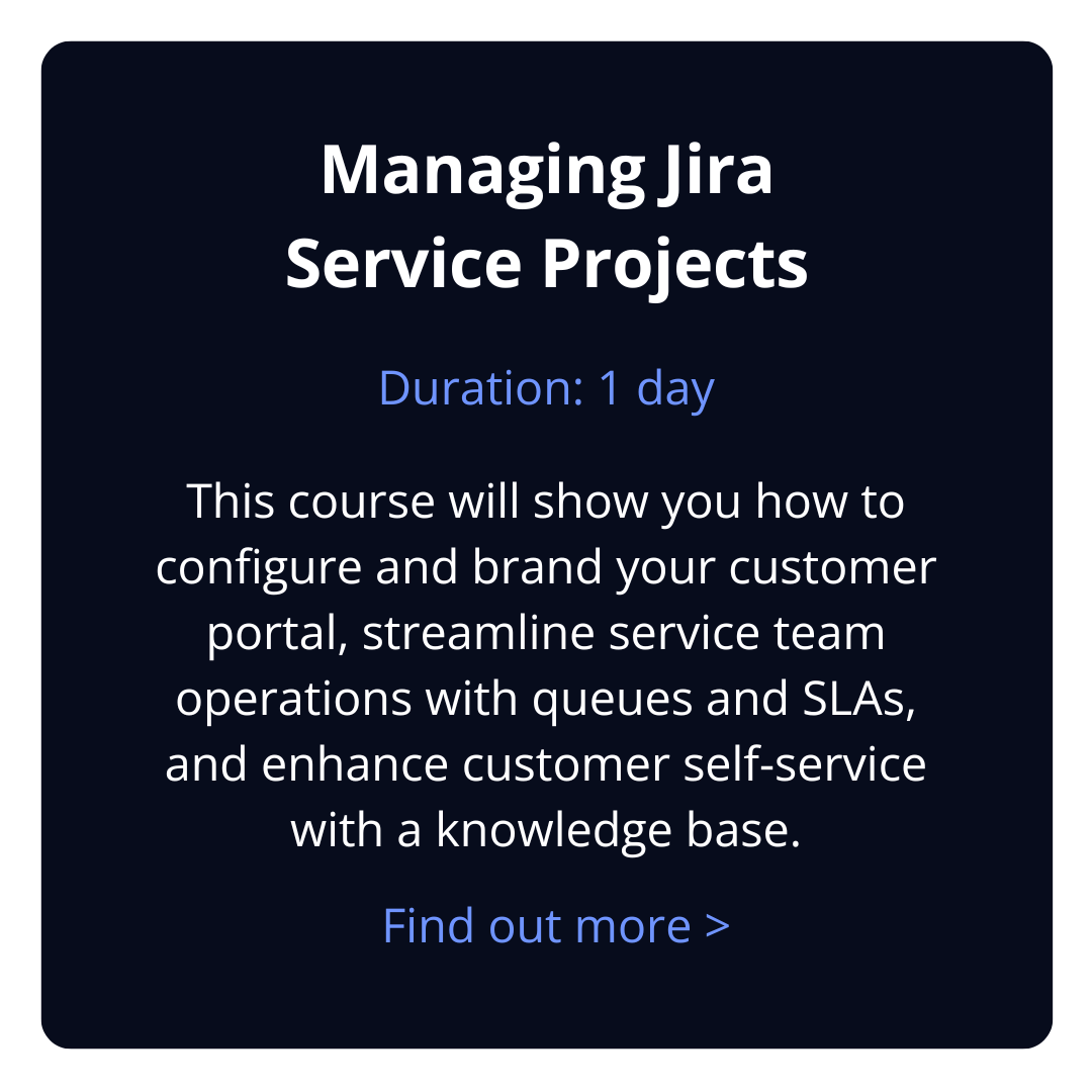 Managing Jira Service Projects