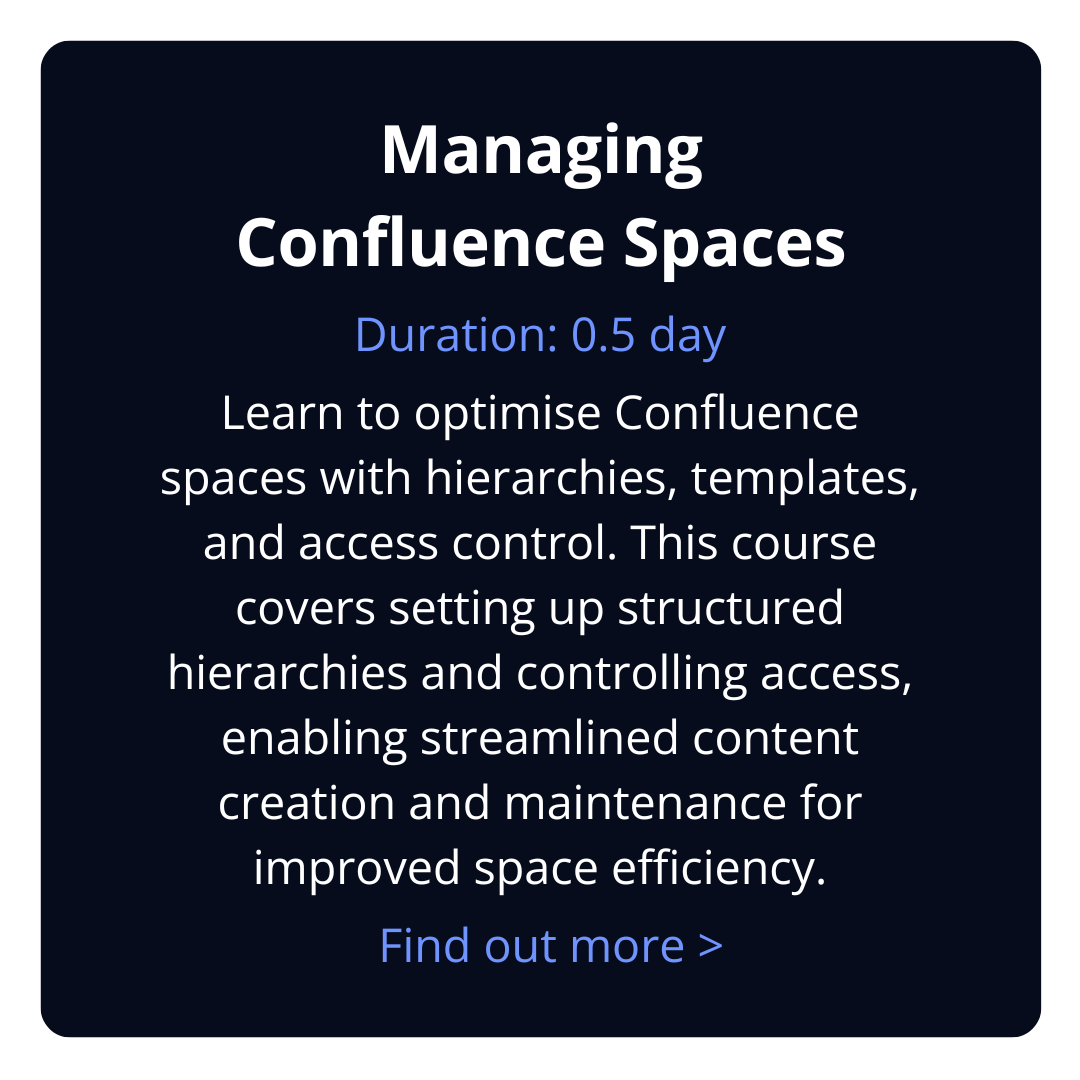 Managing Confluence Spaces