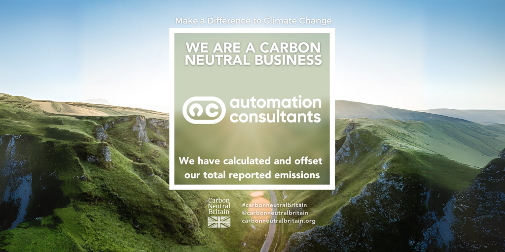 Automation Consultants is Now a Carbon Neutral British Business
